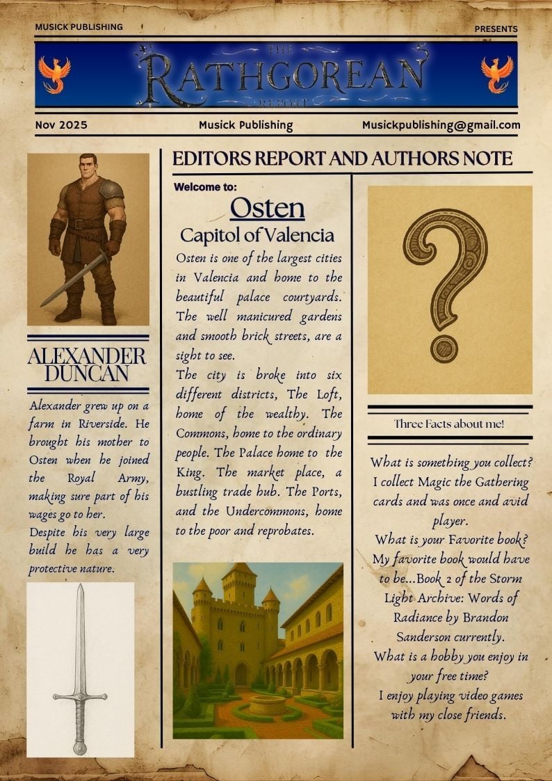 Newletter Rathgorean Report NOV